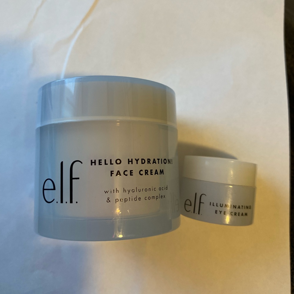 elf hydration face cream & illuminating eye cream